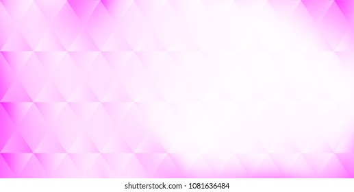 Abstract polygonal design pink gradient background Vector for text messages.