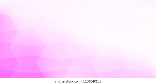 Abstract polygonal design pink gradient background Vector illustration.