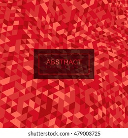 Abstract polygonal distorted background with colorful triangulation. Vector illustration. Applicable for cover, placard, brochure, flyer, banner design