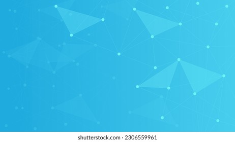 Abstract polygonal with dots and lines connection. Global network connection, medical innovation, science and technology background. Vector illustration.