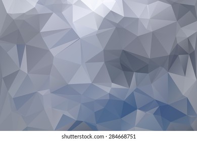 Abstract Polygonal From Flow Cloud Line Background. Vector Illustration