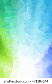 Abstract polygonal fresh geometric background. Low poly.