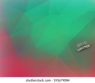 Abstract polygonal futuristic background, geometric design.