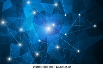 abstrakter polygonaler futuristischer Konzepthintergrund eps10 Vektorgrafik