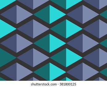 Abstract Polygonal Futuristic Three-dimensional Triangles