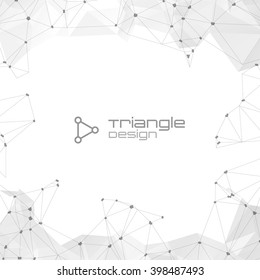 Abstract Polygonal Geometric Background with copyspace. Vector Lowpoly Illustration