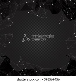 Abstract Polygonal Geometric Background with copyspace. Vector Lowpoly Illustration