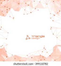 Abstract Polygonal Geometric Background with copyspace. Vector Lowpoly Illustration
