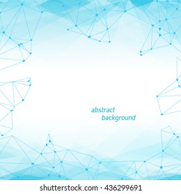 Abstract Polygonal Geometric Background with copyspace. Vector Lowpoly Illustration