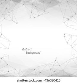 Abstract Polygonal Geometric Background with copyspace. Vector Lowpoly Illustration