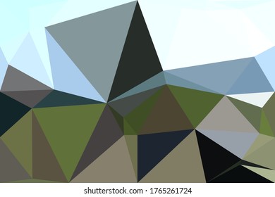 Abstract polygonal geometric background made of triangles.