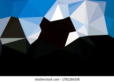 Abstrakter, polygonaler, geometrischer Hintergrund aus Dreiecken.