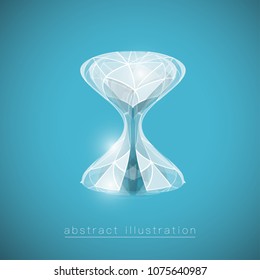 Abstract polygonal geometric shape. Colorful illustration for design