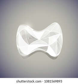 Abstract polygonal geometric shape. Colorful illustration for design