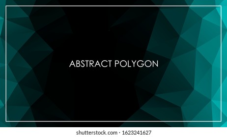 Abstract Polygonal Geometric Triangle Background, Low poly geometric background, illustration vector graphic design