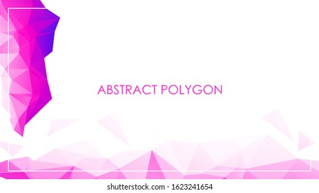 Abstract Polygonal Geometric Triangle Background, Low poly geometric background, illustration vector graphic design