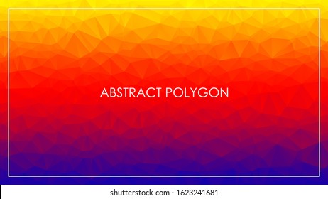 Abstract Polygonal Geometric Triangle Background, Low poly geometric background, illustration vector graphic design