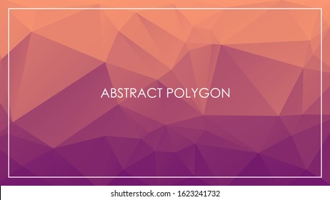 Abstract Polygonal Geometric Triangle Background, Low poly geometric background, illustration vector graphic design