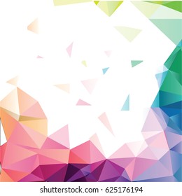 Abstract Polygonal Geometric Triangle for Communication social mesh. Network background. Vector illustration.