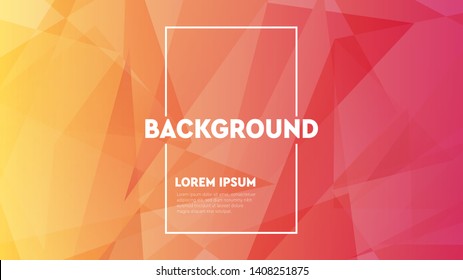 Abstract polygonal geometric triangle gackground. Low poly style gradient illustration graphic. Mosaic background with transparencies in colors.
