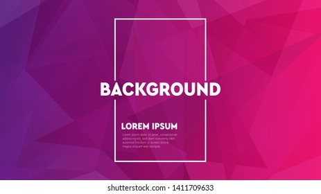 Abstract polygonal geometric triangle gackground. Low poly style gradient illustration graphic. Mosaic background with transparencies in colors.
