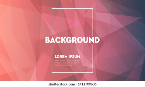 Abstract polygonal geometric triangle gackground. Low poly style gradient illustration graphic. Mosaic background with transparencies in colors.