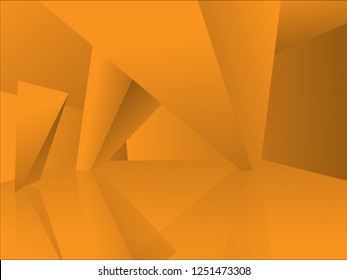 Abstract Polygonal Geometric Triangle orange Background .Vector illustration, eps 10, contains transparencies.