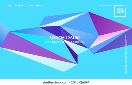 Abstract polygonal geometric vector background,Irregular shape pattern