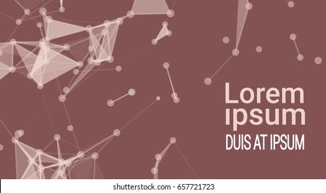 Abstract Polygonal Geometrical Background Banner With Copy Space Vector Illustration