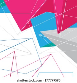 Abstract polygonal geometrical NO.1