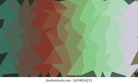 Abstract polygonal gradient background transitioning from red to green with muted tones. Scalable vector format suitable for pri...