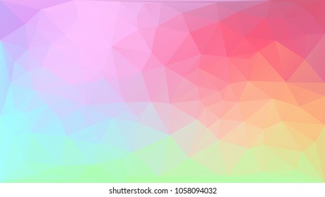 Abstract polygonal gradient colorful background. Geometric  art for artistic concept works, cover designs.