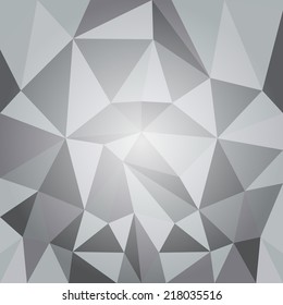 Abstract polygonal gray background 