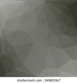 Abstract Polygonal Gray Tone Background. Vector Illustration