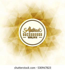 Abstract polygonal halftone texture and background. Vector and illustration.