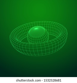 Abstract polygonal human eye sign. Digital vision, security technology and surveillance concept. Wireframe low poly mesh vector illustration