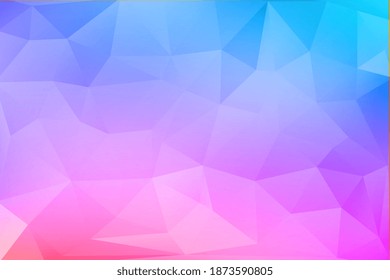Abstract polygonal light blue pink background texture, blue pink textured, banner polygon backgrounds. Vector background from polygons, abstract background, wallpaper.Vector polygonal for business.