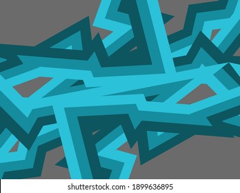 Abstract polygonal lines background with blue and grey color theme