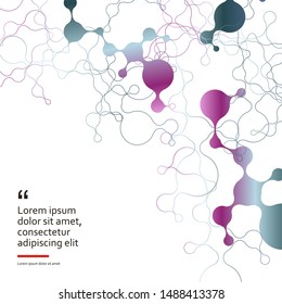 Abstract polygonal lines and dots background. Vector illustration eps 10.