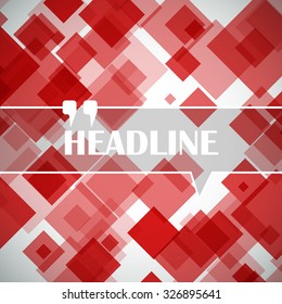 Abstract, polygonal lozenge construction, square block, diamond box surface, red crystal facet, rhombus logo, ruby texture, business backdrop icon, screen saver, EPS 10 vector illustration