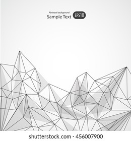 Abstract polygonal mesh background.