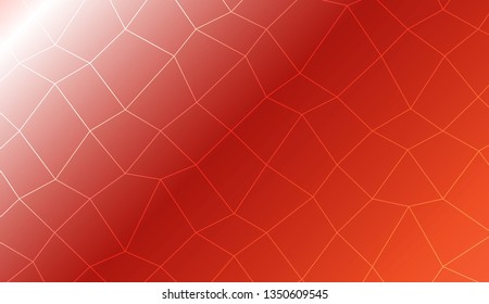 Abstract polygonal mesh template. Decorative design for your idea. Vector illustration. Creative gradient color