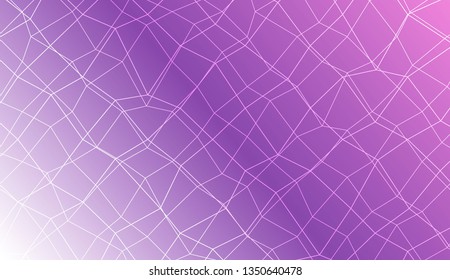 Abstract polygonal mesh template. Decorative design for your idea. Vector illustration. Creative gradient color