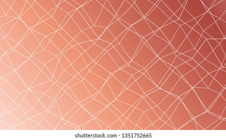 Abstract polygonal mesh template. Decorative design for your idea. Vector illustration. Creative gradient color