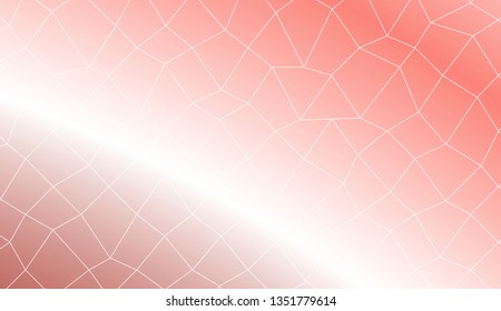 Abstract polygonal mesh template. Decorative design for your idea. Vector illustration. Creative gradient color