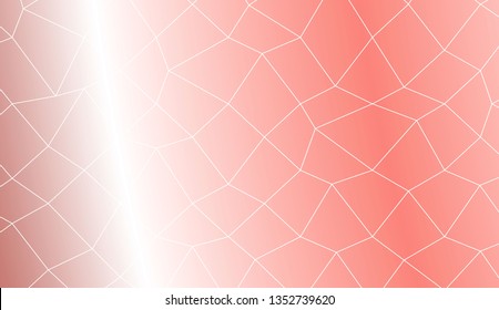 Abstract polygonal mesh template. Decorative design for your idea. Vector illustration. Creative gradient color