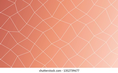 Abstract polygonal mesh template. Decorative design for your idea. Vector illustration. Creative gradient color