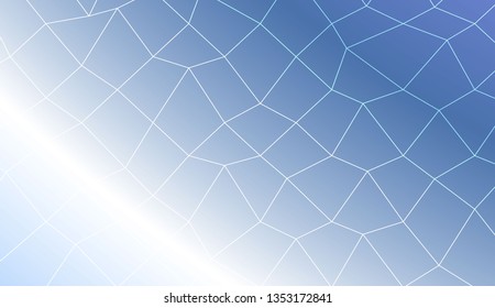 Abstract polygonal mesh template. Decorative design for your idea. Vector illustration. Creative gradient color