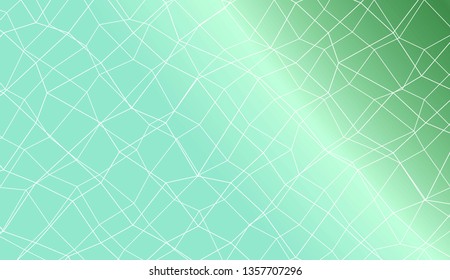 Abstract polygonal mesh template. Decorative design for your idea. Vector illustration. Creative gradient color