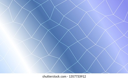 Abstract polygonal mesh template. Decorative design for your idea. Vector illustration. Creative gradient color